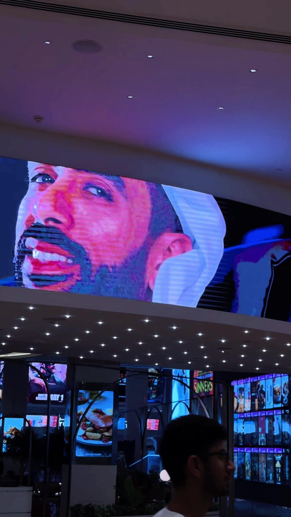VOX Cinemas · Majid Al Futtaim billboard screen documentation 3